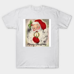 retro vintage pink santa claus T-Shirt